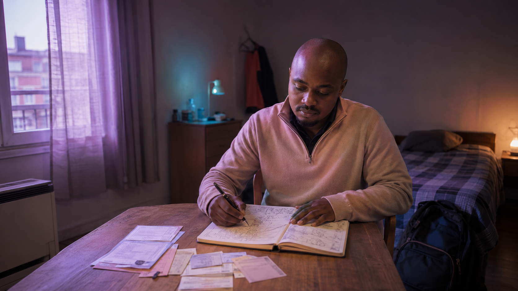 Jeune homme précaire face à de grandes ambitions