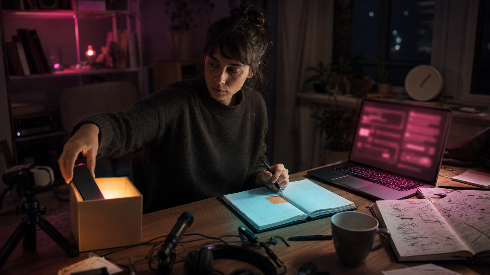 Une personne identifie les distractions et prépare un plan concret pour les surmonter