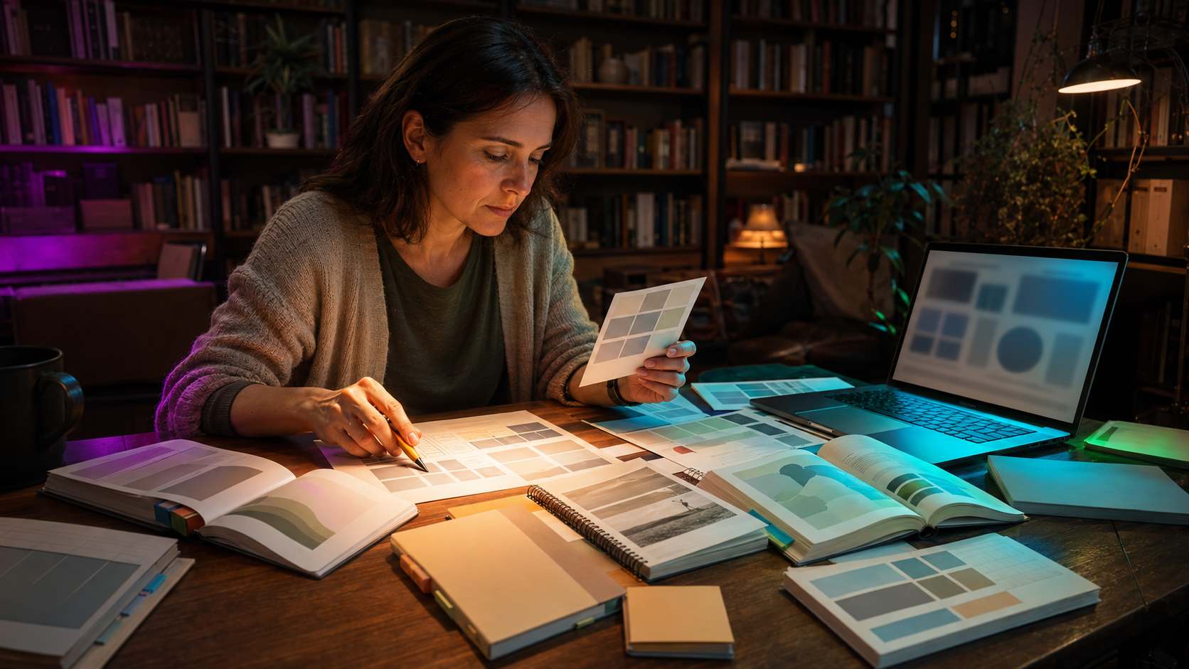 Une personne approfondit sa vision grâce à des ressources fiables sur les objectifs et le comportement